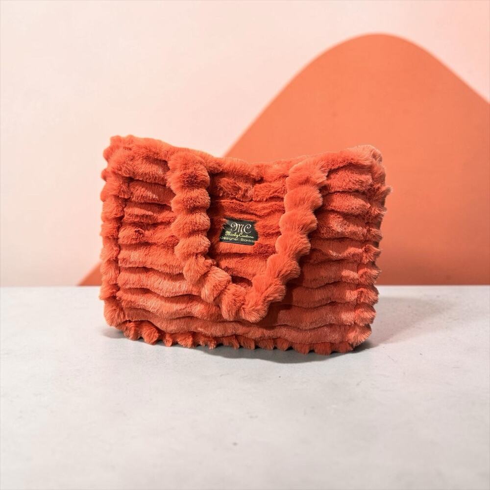 Minky Couture the Annie Bag - Ripple Burnt Sienna NWOT